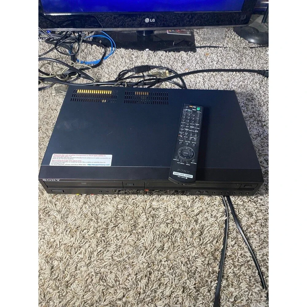 Sony SLV-D380P DVD VCR VHS Combo Player Clean Tested w/ Remote Cable